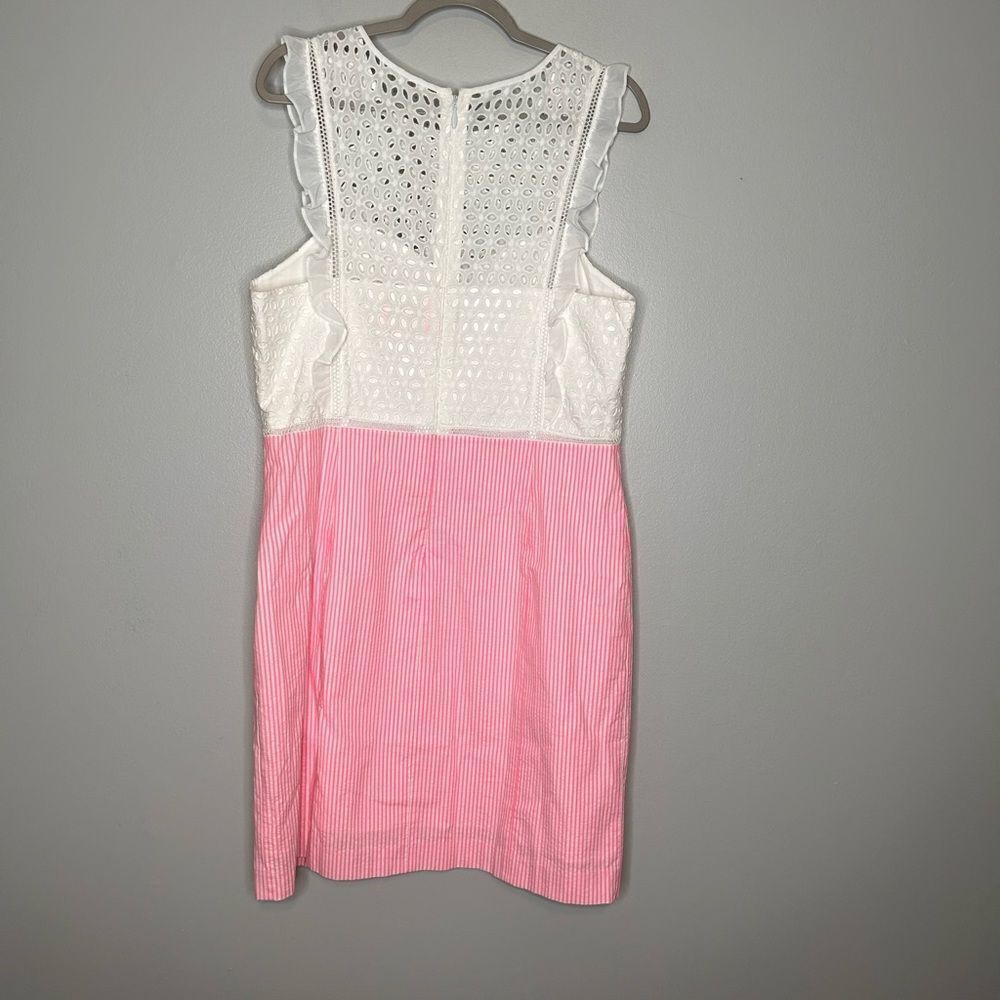 Lily Pulitzer Eyelet Pinstripe Dress - Picture 2 of 5